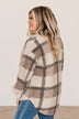 Better To Be Cozy Sherpa Jacket- Light Taupe