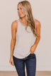 Happy Right Now Tank Top- Ivory