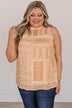 Picture Perfect Moments Sleeveless Blouse- Yellow & Light Pink
