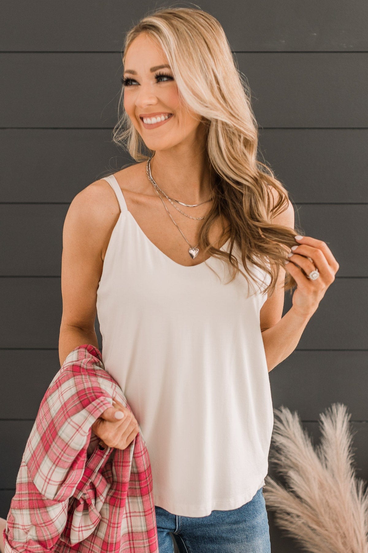 Full Of Spirit Tank Top- Ivory