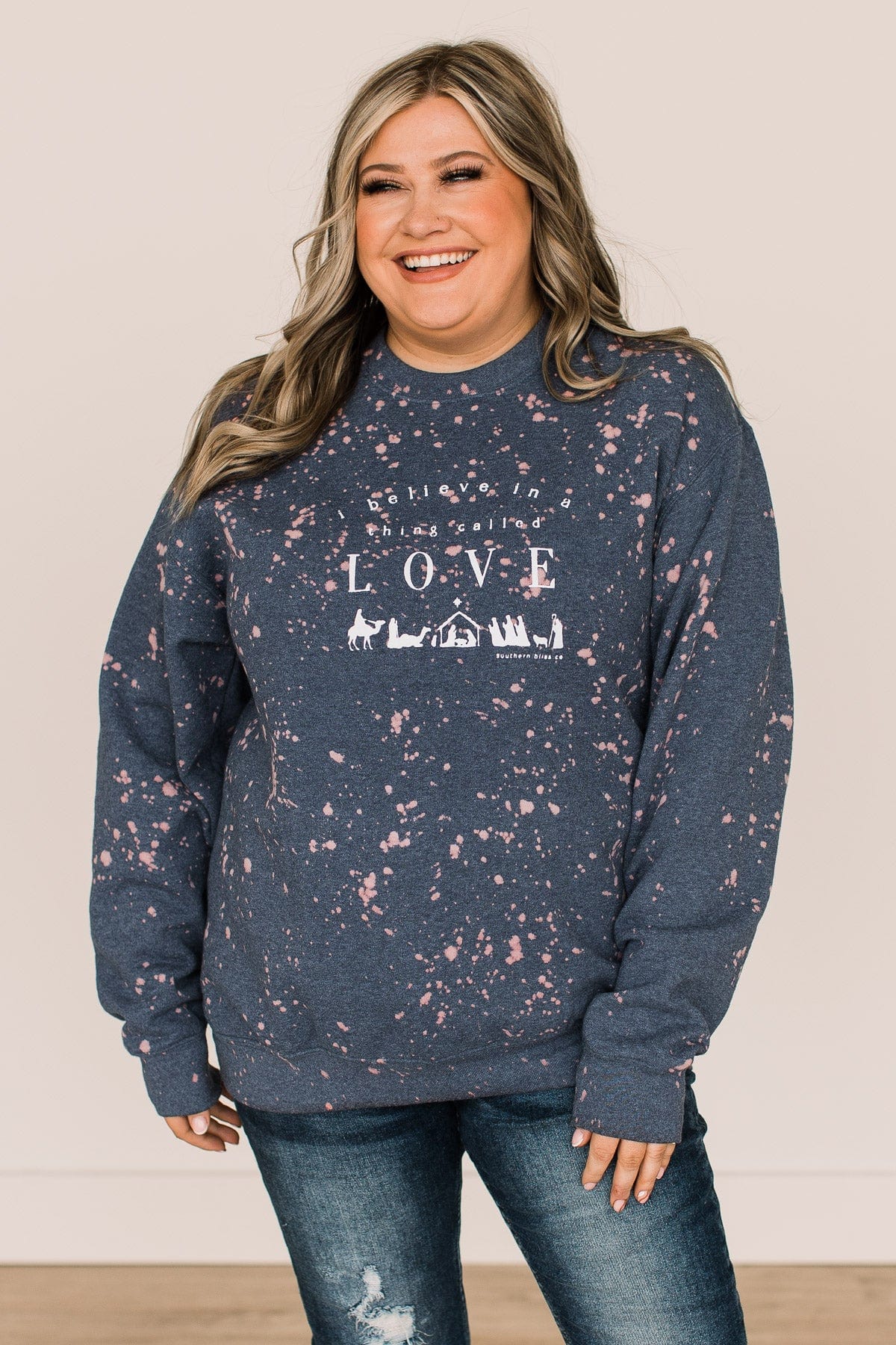 "I Believe In A Thing Called Love" Crew Neck- Charcoal