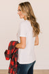 "Merry, Merry, Merry Christmas" Graphic Tee- White