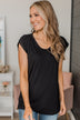 All In Favor Knit Top- Black