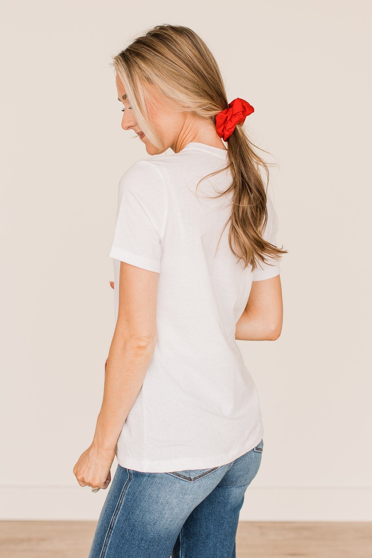 "Merry" Graphic Tee- White