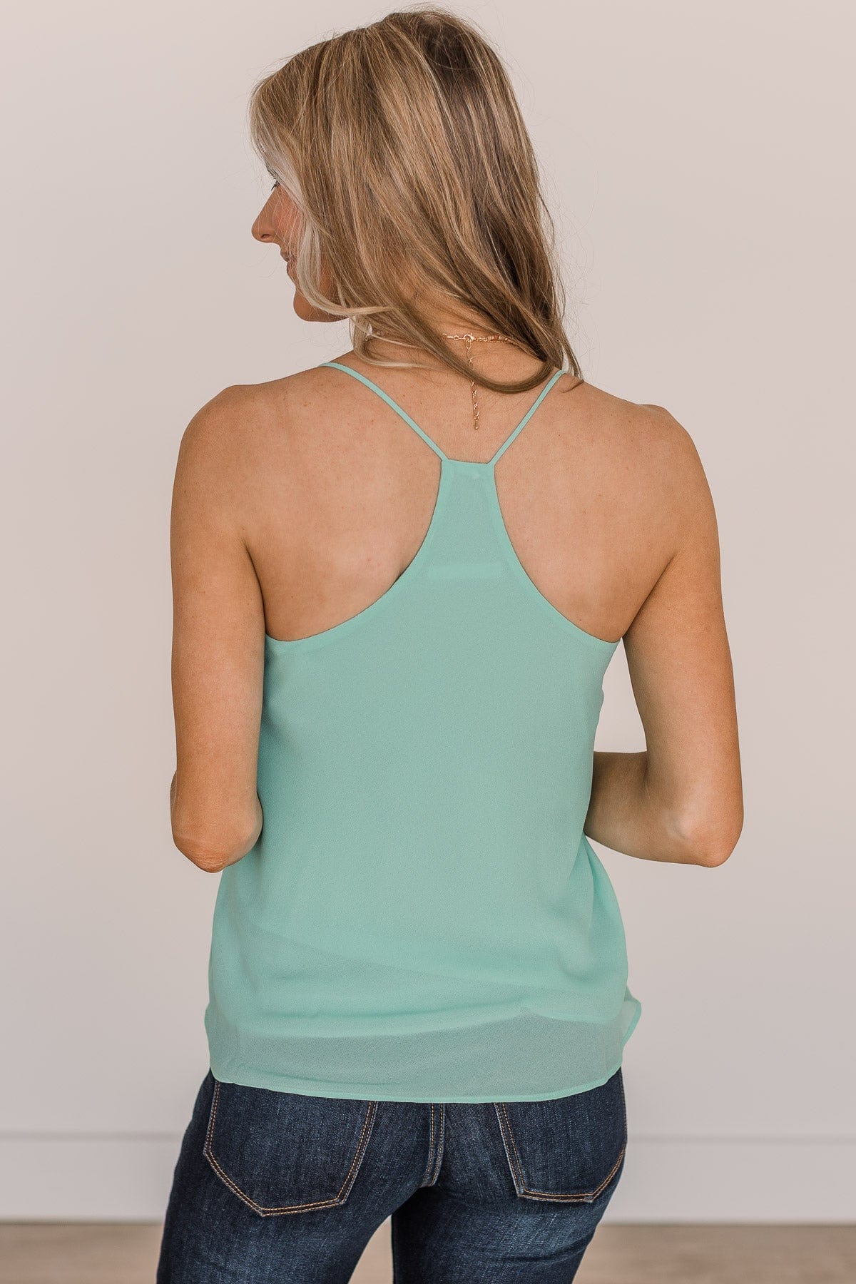 Promise Of Love Tank Top- Mint