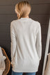 Comfortable With Myself Knit Cardigan- Off-White