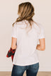 "Merry, Merry, Merry Christmas" Graphic Tee- White