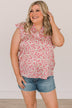 It's A New Day Floral Blouse- Ivory & Pink