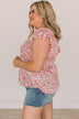 It's A New Day Floral Blouse- Ivory & Pink