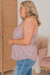 One More Chance Lace Floral Tank Top- Lavender
