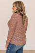 Sweet Beginnings Floral Henley Top- Mauve