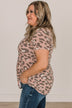 Ways Of The Wild Leopard Top- Mauve