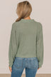 Lifelong Memories Knit Button Cardigan- Sage