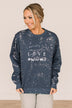 "I Believe In A Thing Called Love" Crew Neck- Charcoal