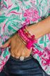 Focus On You Stackable Bracelet Set- Fuchsia