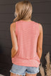 Happiness Achieved Striped Tank Top- Coral