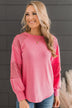 Special Moments Sequin Top- Pink