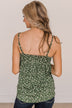 Into The Meadow Babydoll Tank Top- Hunter Green
