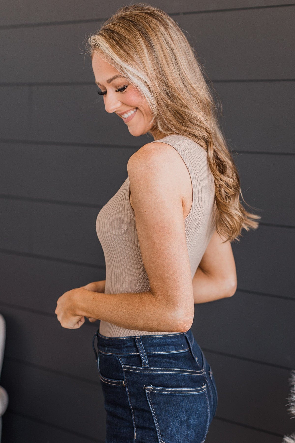 Whatever She's Got Knit Bodysuit- Light Mocha