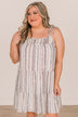 Seeking Happiness Tie Sleeve Dress- Ivory