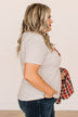 "Santa Baby" Graphic Tee- Light Grey
