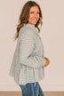 What A Dream Long Sleeve Button Top- Sage