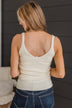 Sweet Intentions Ribbed Knit Tank Top- Ivory