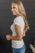 Lean Into Me Short Sleeve Top- Ivory