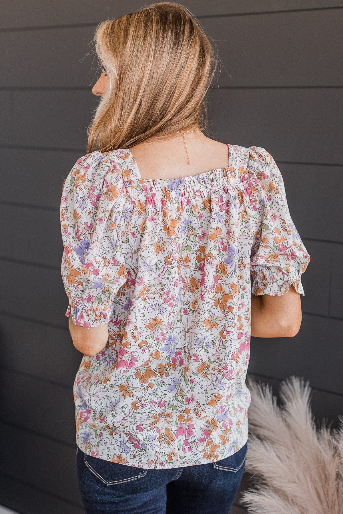 Words Of Love Floral Blouse- Ivory
