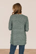 Beautiful Moments Knit Cardigan- Forest Green