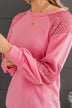 Special Moments Sequin Top- Pink
