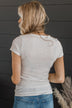 Lean Into Me Short Sleeve Top- Ivory