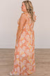 Staying True Floral Maxi Dress- Salmon Pink & Yellow