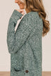 Beautiful Moments Knit Cardigan- Forest Green