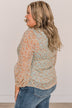 Make It Memorable Floral Blouse- Dusty Blue & Light Yellow