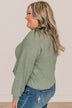 Lifelong Memories Knit Button Cardigan- Sage
