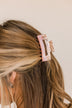Effortless Style Rectangle Hair Clip- Pink