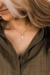 Get Their Attention Necklace & Earring Set- Gold