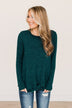 Call On Me Front Twist Top- Dark Teal
