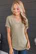 Meant To Be Adored Knit Top- Sage