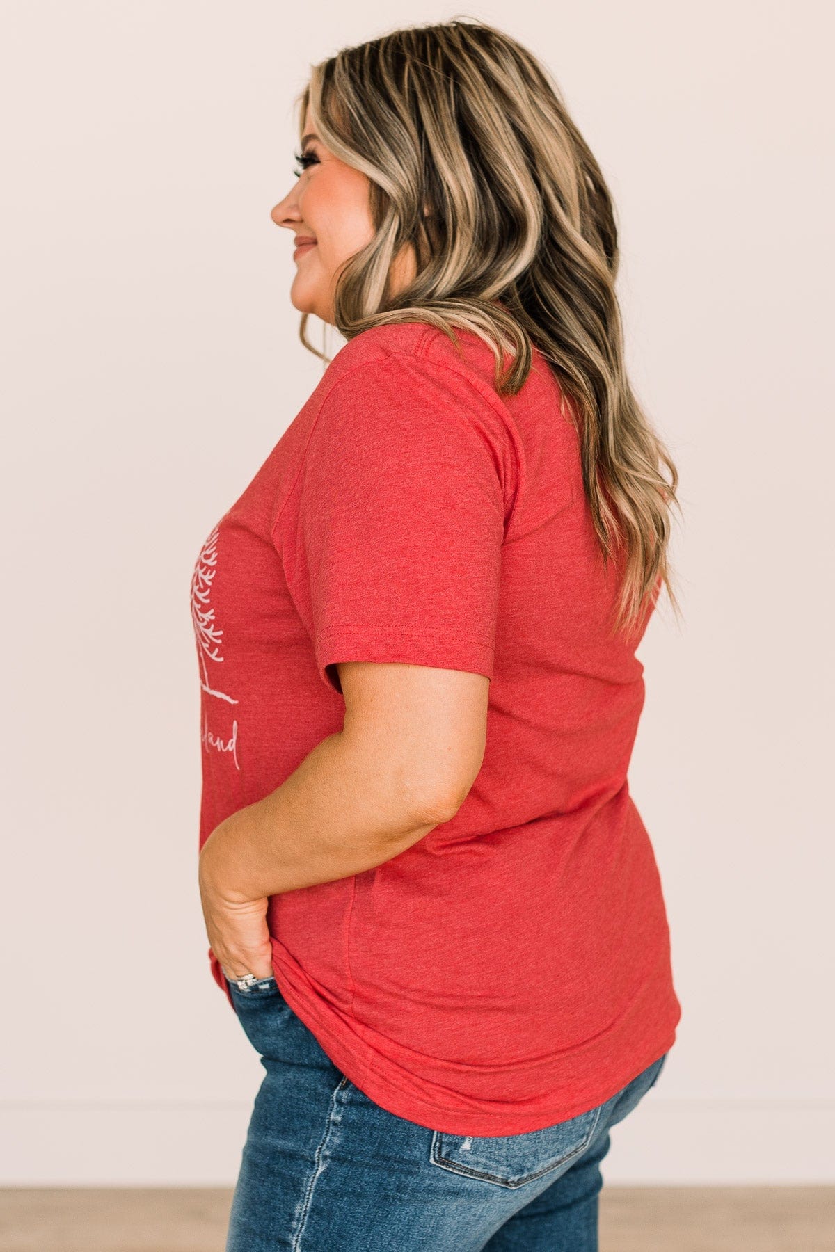 "Winter Wonderland" Graphic Tee- Red
