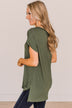 All Your Own Short Sleeve Top- Dark Olive