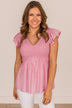 Love Like Mine Smocked Blouse- Pink