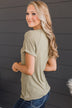 Meant To Be Adored Knit Top- Sage