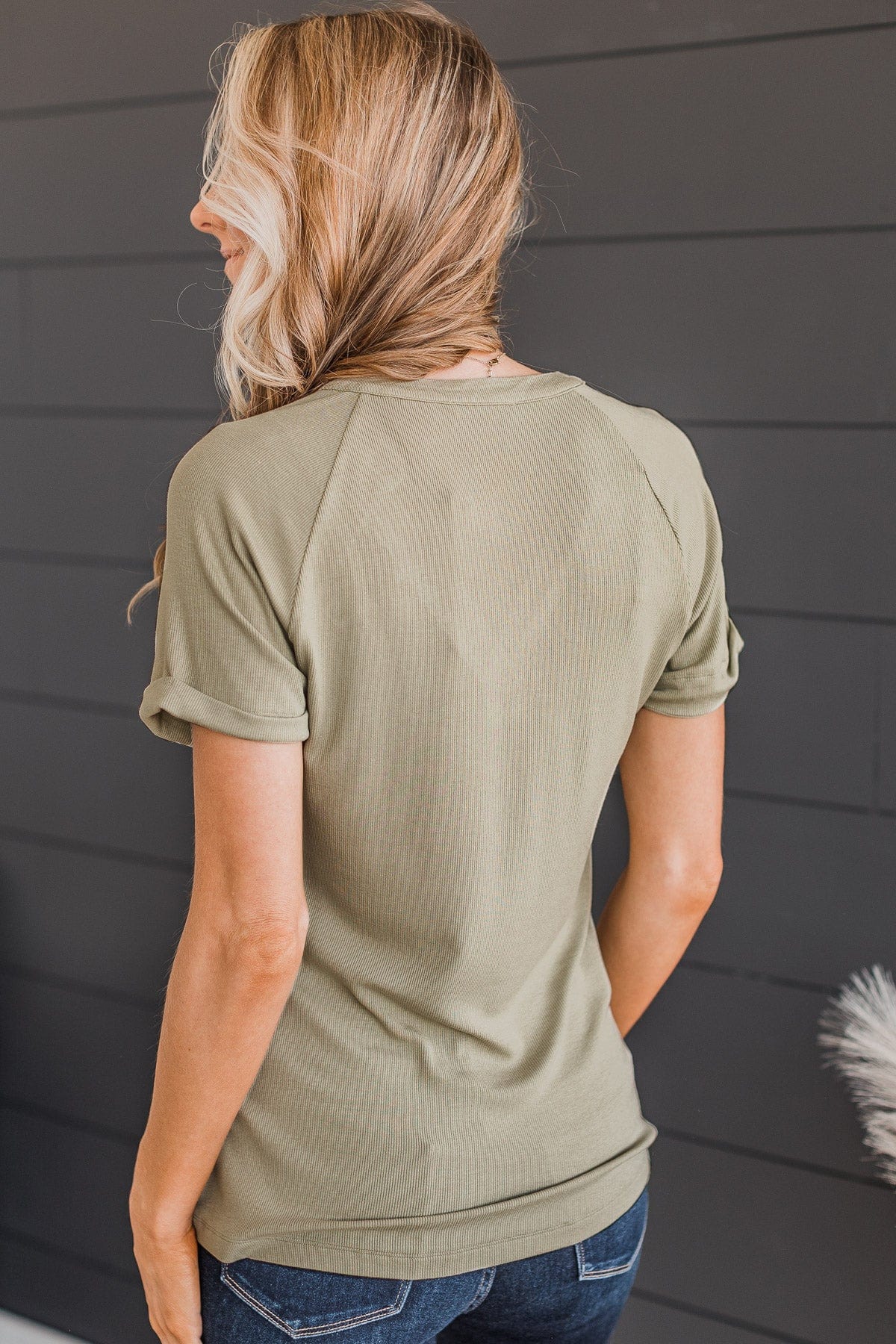 Meant To Be Adored Knit Top- Sage