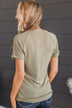 Meant To Be Adored Knit Top- Sage