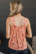 Fresh Feelings Floral Tank Top- Peach