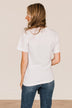 "Holly Jolly" Graphic Tee- White