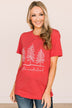 "Winter Wonderland" Graphic Tee- Red