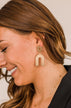 Drawing Attention Arch Dangle Earrings- Gold